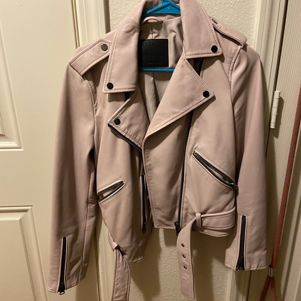 Allsaints balfern leather jacket